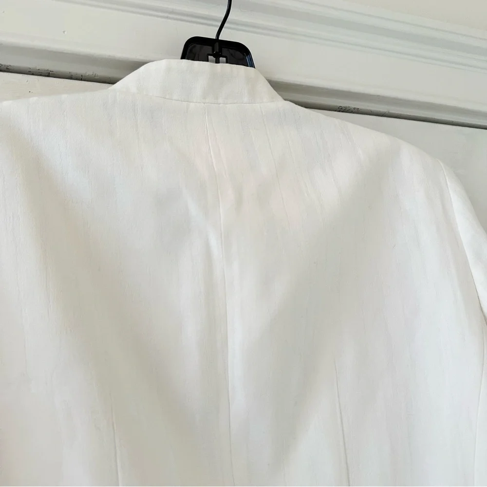 Lafayette 148 New York Blazer - Cream / White - Picture 8 of 8